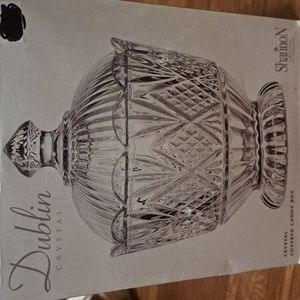 Dublin crystal covered candy dish